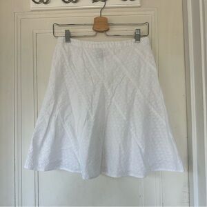 Mossimo white pointelle style skirt